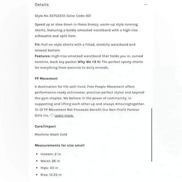 Free People Black The Way Home Shorts Size XS - Picture 11 of 11